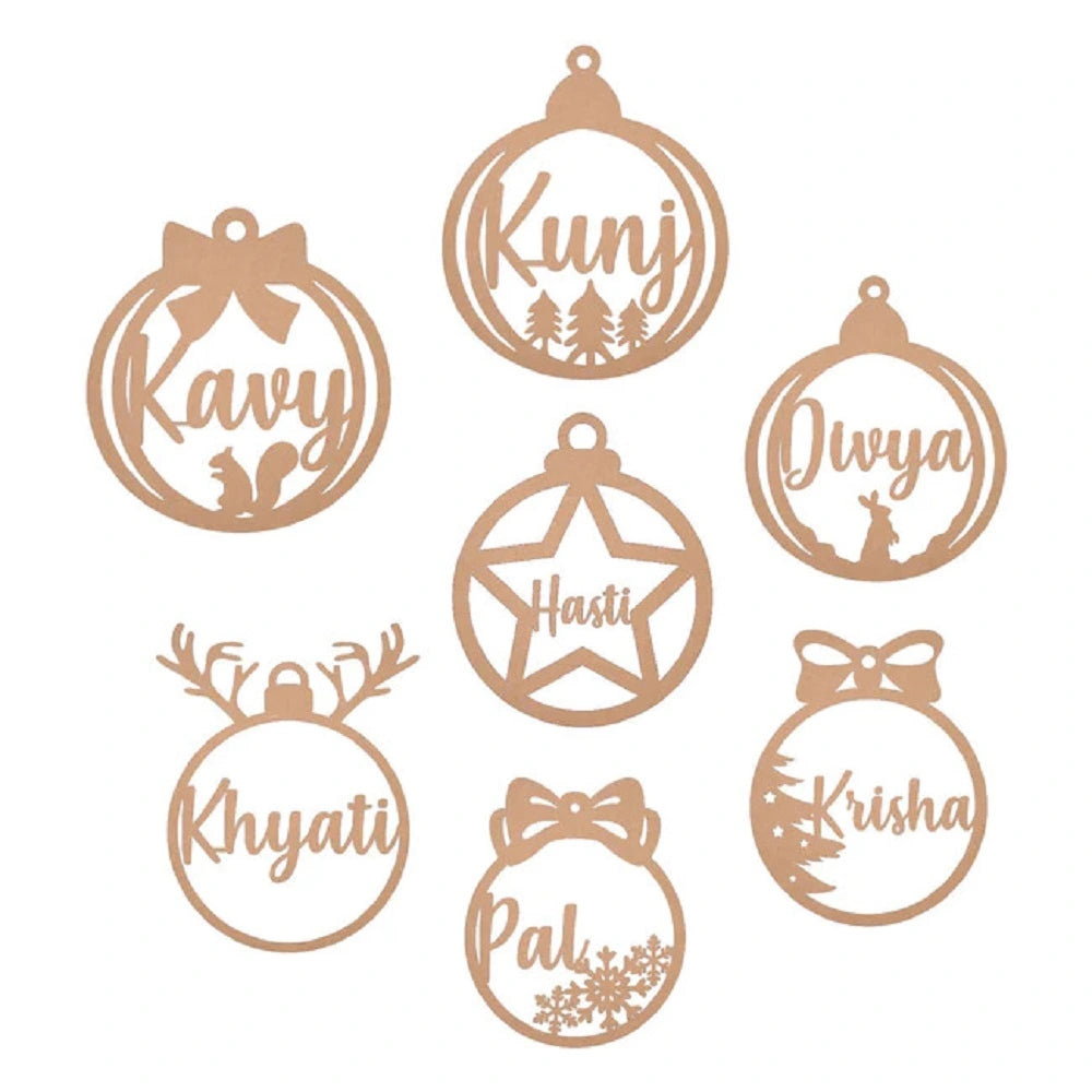 Personalized Name Christmas Hanger Cutout