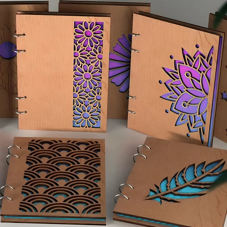 Laser-Cut MDF Notebook Cover for School Use 3MM Thickness