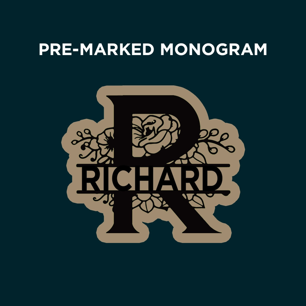 Pre-marked MDF letter monogram 3mm