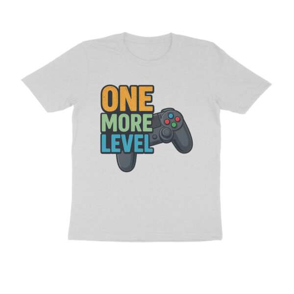One More Level Gaming T-Shirt – Bold Gamer Quote Tee with Controller Print for Men & Boys - Image 5